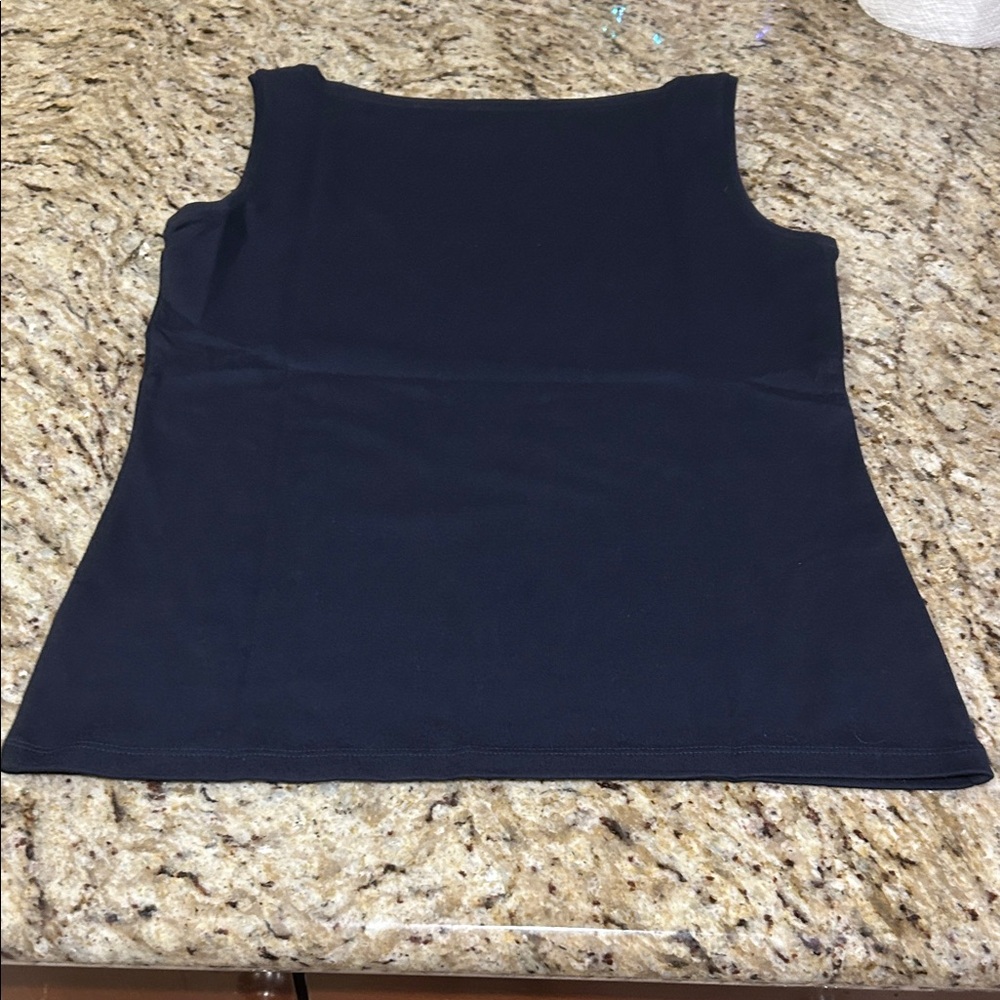 Talbots Navy Sleeveless Boatneck Tank - Picture 4 of 4